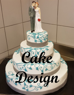 piece montée en cake design 4 étages couple de mariés